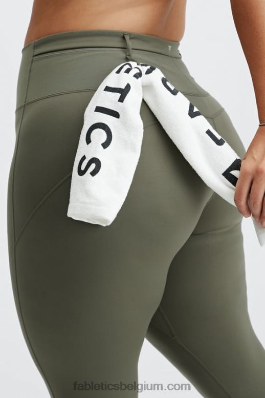 leisteen groen vrouwen motion365 utility 7/8 legging Fabletics LH20J1194