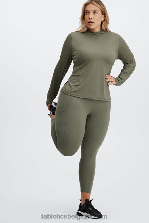 leisteen groen vrouwen motion365 utility 7/8 legging Fabletics LH20J1194