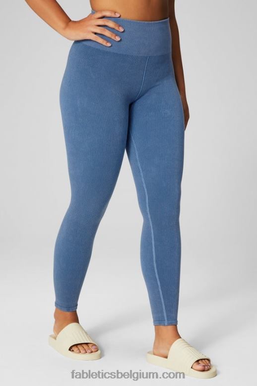 licht indigo vrouwen wolk naadloze high-waisted legging Fabletics LH20J831