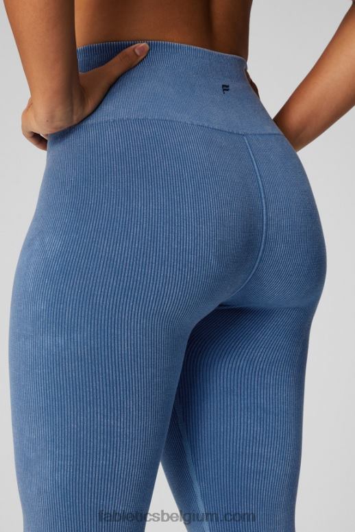 licht indigo vrouwen wolk naadloze high-waisted legging Fabletics LH20J831