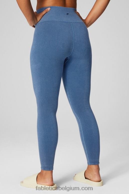 licht indigo vrouwen wolk naadloze high-waisted legging Fabletics LH20J831