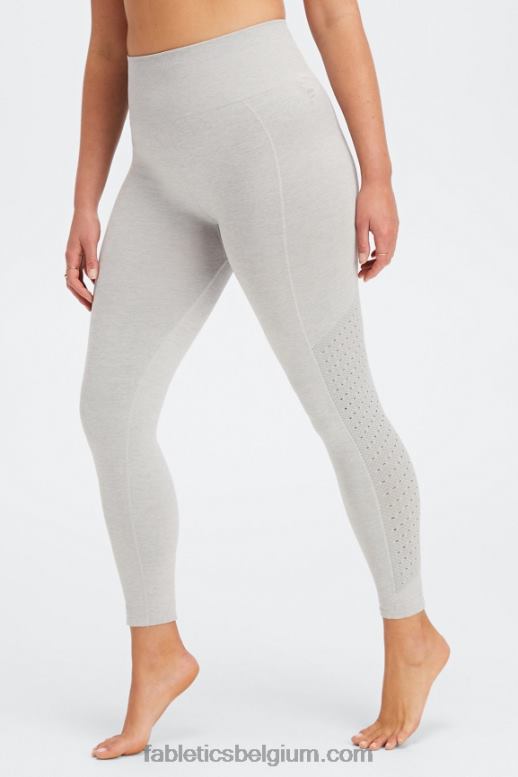 lichtgrijze heide vrouwen eco sync hoog getailleerde 7/8 legging Fabletics LH20J1168