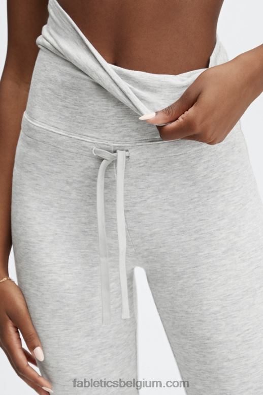 lichtgrijze heide vrouwen luxe legging met trekkoord Fabletics LH20J1241