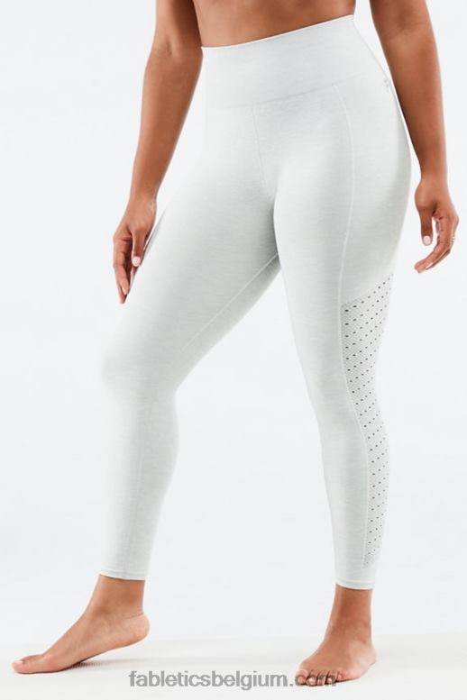lichtgrijze heide vrouwen sync naadloze 7/8 legging met hoge taille Fabletics LH20J1008