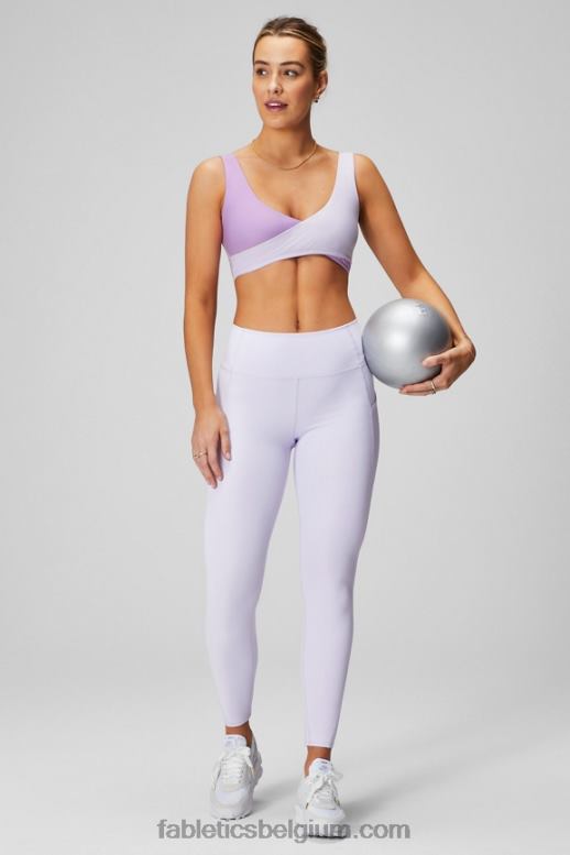 lila gefluister vrouwen oasis pureluxe legging met hoge taille 68 Fabletics LH20J903