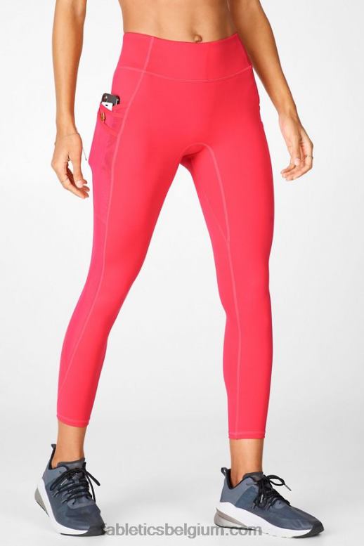 lippenstift rood vrouwen trinity motion365 halfhoge 7/8 legging Fabletics LH20J1046
