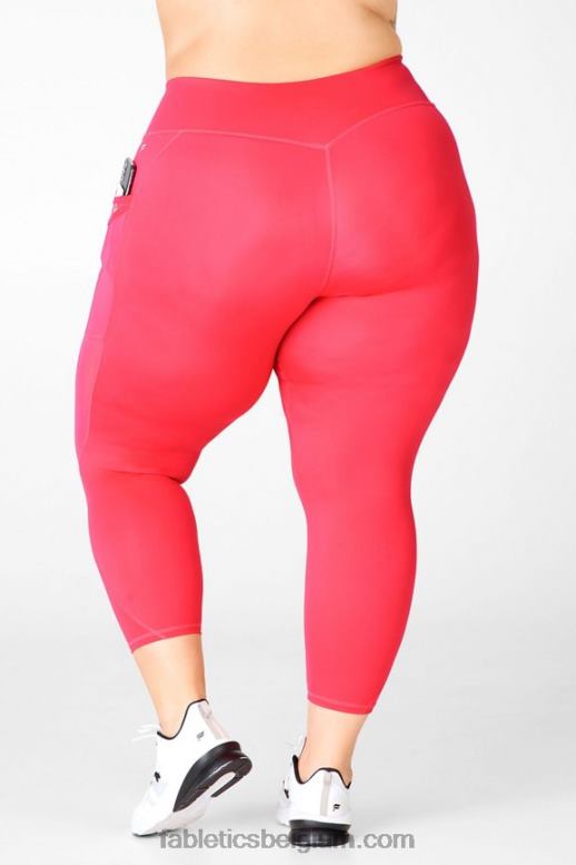 lippenstift rood vrouwen trinity motion365 halfhoge 7/8 legging Fabletics LH20J1047