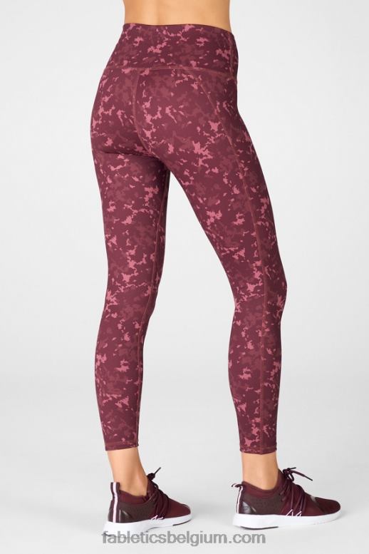 logo van zilverreiger/wilgenschors vrouwen define powerhold hoog getailleerde 7/8 legging 36 Fabletics LH20J725