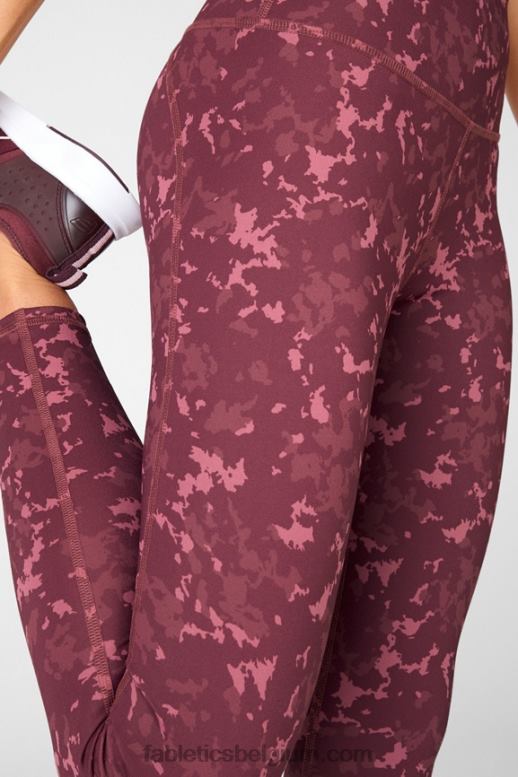 logo van zilverreiger/wilgenschors vrouwen define powerhold hoog getailleerde 7/8 legging 36 Fabletics LH20J725