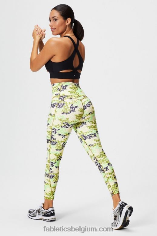 madeliefje camo vrouwen pureluxe ultrahoge taille 7/8 legging 65 Fabletics LH20J877