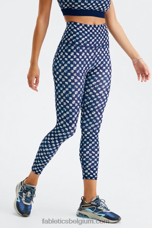 madeliefjesveldcontrole vrouwen pureluxe 7/8 legging met ultrahoge taille 66 Fabletics LH20J884