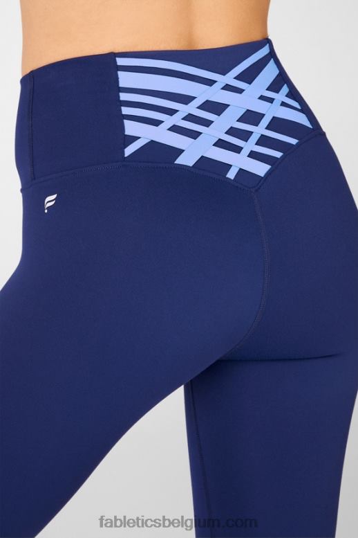 marine/jachthaven vrouwen boost powerhold hoog getailleerde 7/8 legging 64 Fabletics LH20J869