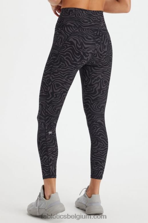 marine pioen/rio rood vrouwen define powerhold hoog getailleerde 7/8 legging 23 Fabletics LH20J661