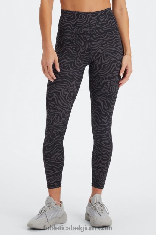 marine pioen/rio rood vrouwen define powerhold hoog getailleerde 7/8 legging 23 Fabletics LH20J661