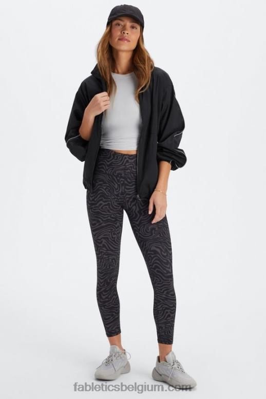 marine pioen/rio rood vrouwen define powerhold hoog getailleerde 7/8 legging 23 Fabletics LH20J661