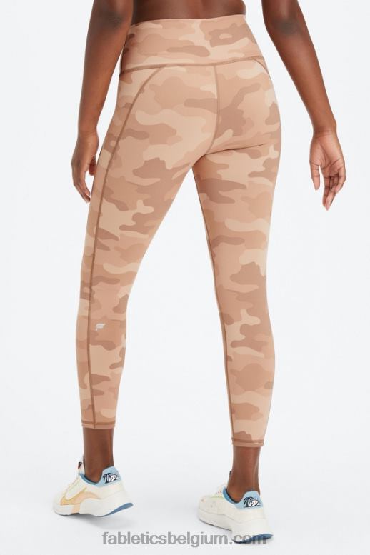 marine pioen/rio rood vrouwen define powerhold hoog getailleerde 7/8 legging 24 Fabletics LH20J664