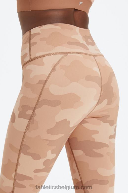 marine pioen/rio rood vrouwen define powerhold hoog getailleerde 7/8 legging 24 Fabletics LH20J664