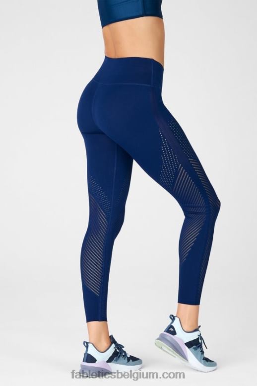 marine vrouwen sculptknit legging met hoge taille Fabletics LH20J1245