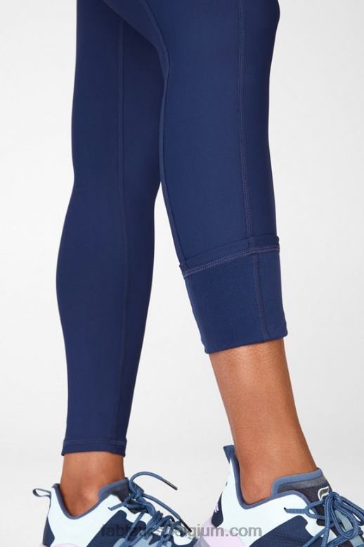 marine vrouwen therma-flex legging met hoge taille en zakken Fabletics LH20J1038