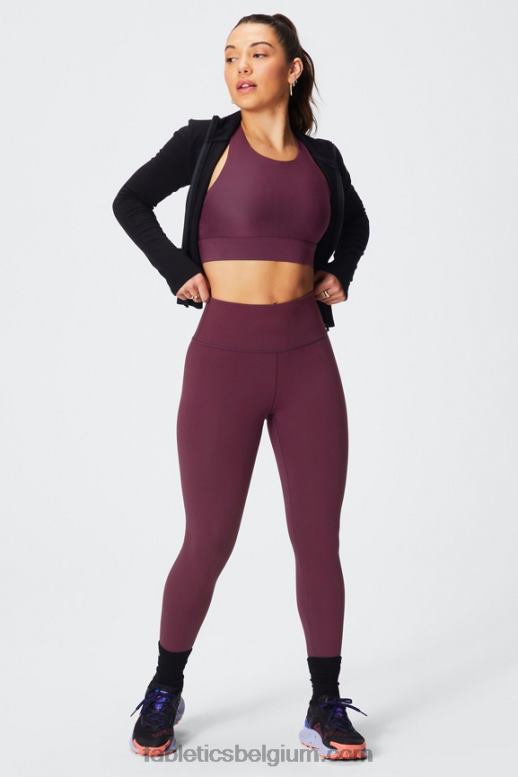 merlot/multi vrouwen define powerhold hoog getailleerde 7/8 legging 23 Fabletics LH20J662