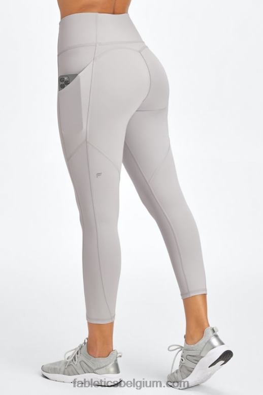 mineraal grijs vrouwen oasis pureluxe capri met hoge taille Fabletics LH20J960
