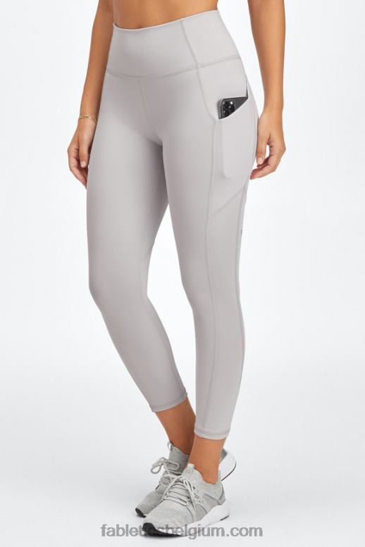 mineraal grijs vrouwen oasis pureluxe capri met hoge taille Fabletics LH20J960