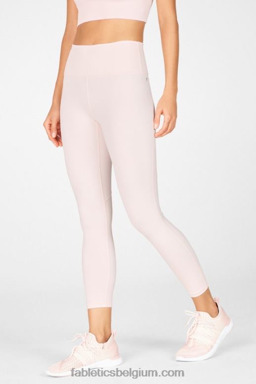 mineraalgrijs/klassiek wit vrouwen define powerhold hoog getailleerde 7/8 legging 33 Fabletics LH20J712
