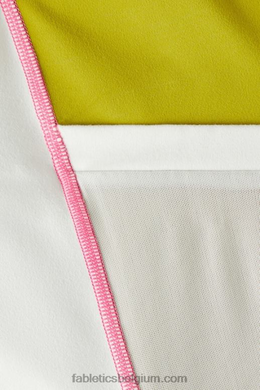 mintgrijs/olijfgaard vrouwen powerhold capri met hoge taille voor onderweg 44 Fabletics LH20J766