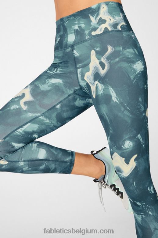mistige baai/klassiek wit vrouwen define powerhold hoog getailleerde 7/8 legging 33 Fabletics LH20J709