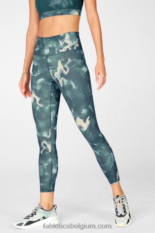 mistige baai/klassiek wit vrouwen define powerhold hoog getailleerde 7/8 legging 33 Fabletics LH20J709