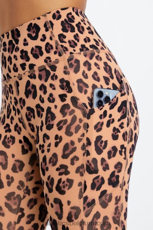 natuurlijk luipaard vrouwen oasis pureluxe 7/8 legging met hoge taille 51 Fabletics LH20J800