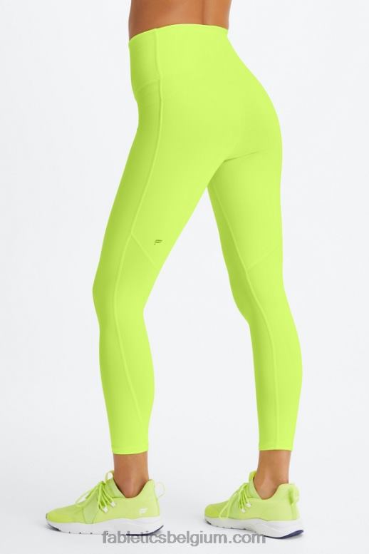 neon vrouwen pureluxe 7/8 legging met ultrahoge taille 66 Fabletics LH20J882