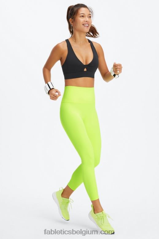 neon vrouwen pureluxe 7/8 legging met ultrahoge taille 66 Fabletics LH20J882