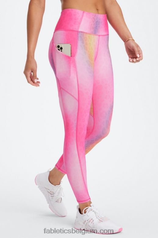 ombre luipaard vrouwen oasis pureluxe 7/8 legging met hoge taille 51 Fabletics LH20J802