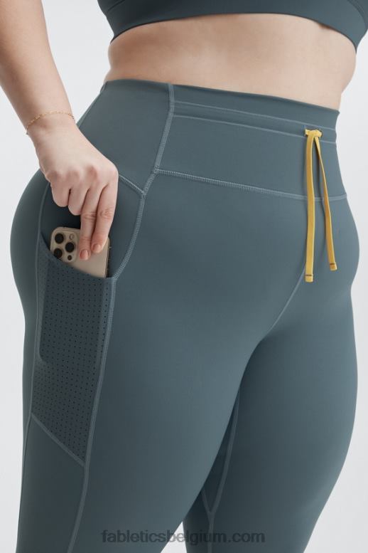 onweerswolk multi vrouwen motion365 contrasterende legging met ultrahoge taille Fabletics LH20J1184