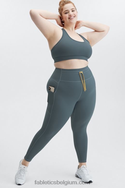 onweerswolk multi vrouwen motion365 contrasterende legging met ultrahoge taille Fabletics LH20J1184