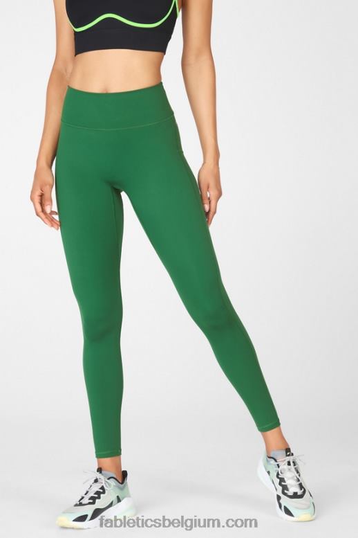 palmgroen vrouwen trinity motion365 legging met hoge taille 81 Fabletics LH20J1123