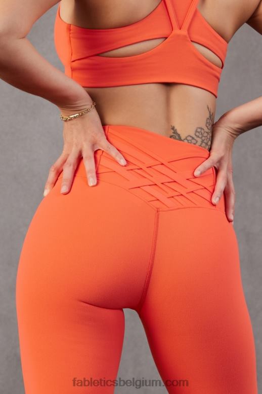 passie sinaasappel vrouwen boost powerhold hoog getailleerde 7/8 legging 57 Fabletics LH20J836