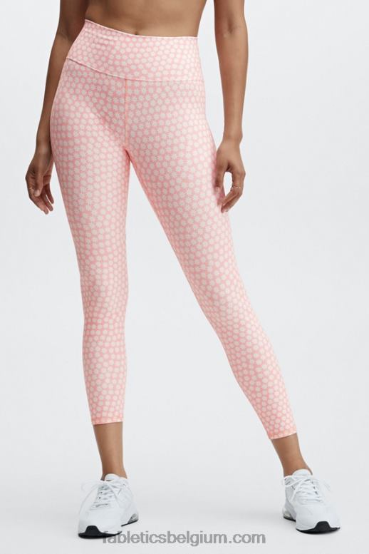 porter daisy/roze stof/wilde limoen vrouwen boost powerhold hoog getailleerde 7/8 legging 61 Fabletics LH20J858