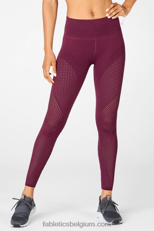 portwijn vrouwen sculptknit legging met hoge taille Fabletics LH20J1247