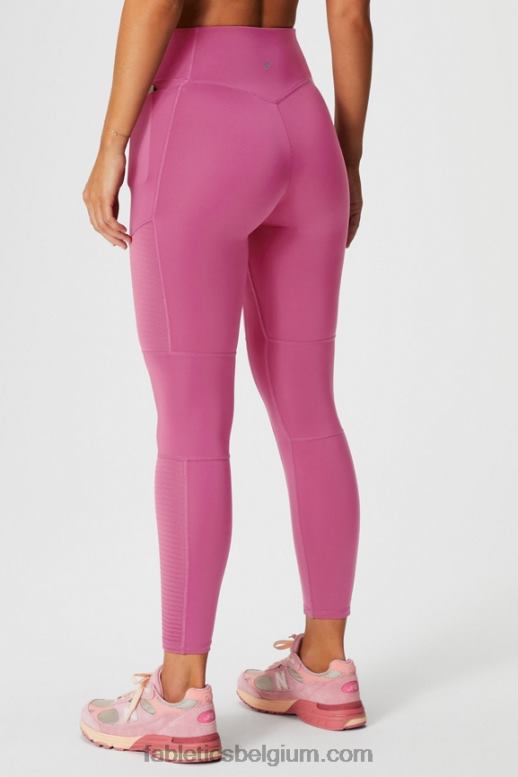 rode wangen vrouwen motion365+ motorlegging met hoge taille Fabletics LH20J1026
