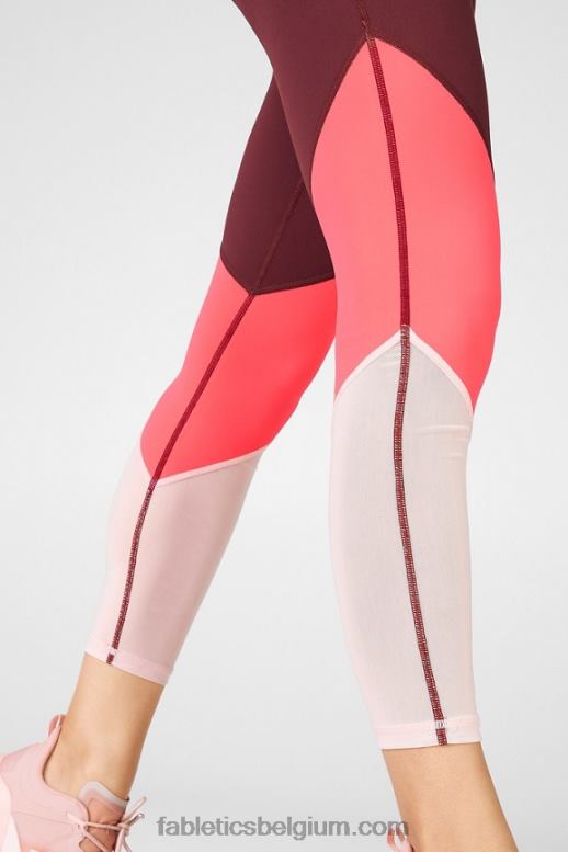 roest/woestijnroos/parelroze vrouwen zone hoge taille 7/8 Fabletics LH20J1051