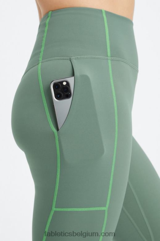 rook groene/zure appel vrouwen trinity motion365+ hw utility legging Fabletics LH20J1089