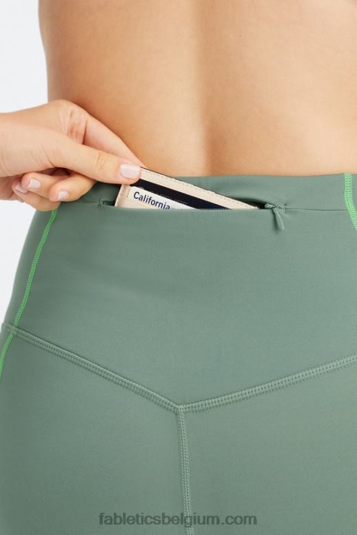 rook groene/zure appel vrouwen trinity motion365+ hw utility legging Fabletics LH20J1089