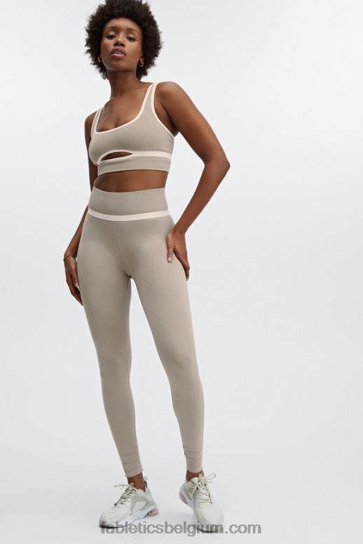 rook/opaal vrouwen sculptknit hoog getailleerde uitgesneden legging Fabletics LH20J1176