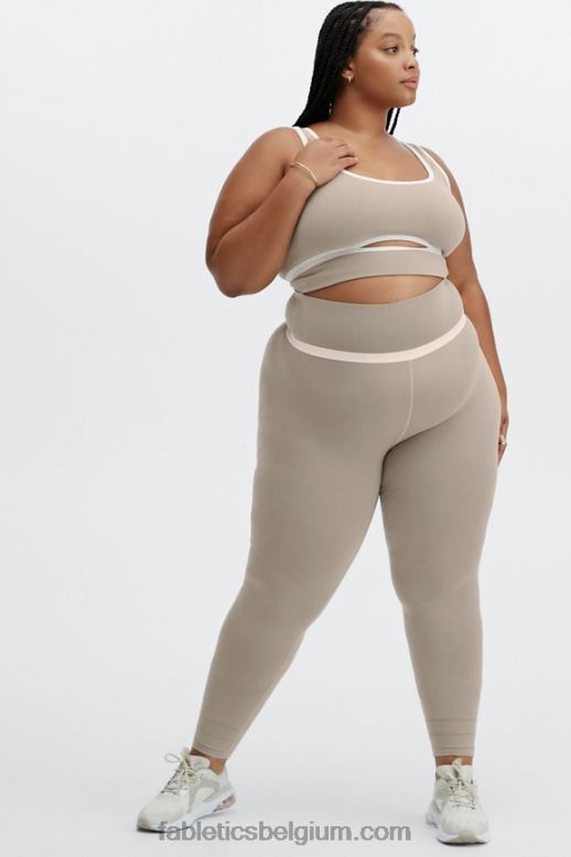 rook/opaal vrouwen sculptknit hoog getailleerde uitgesneden legging Fabletics LH20J1177