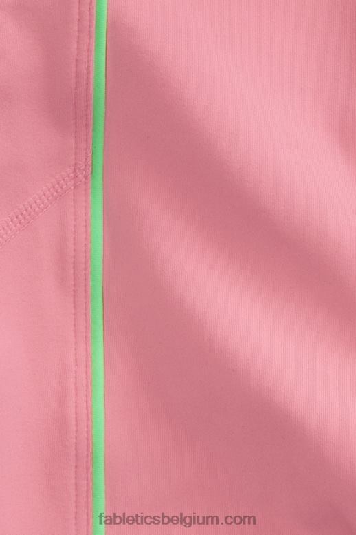 rouge blush/gesuikerde limoen vrouwen pureluxe 7/8 legging met ultrahoge taille 64 Fabletics LH20J874