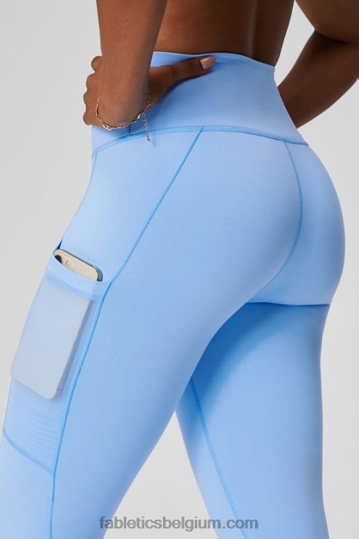 roze escape/flush oranje vrouwen powerhold legging met hoge taille voor onderweg 38 Fabletics LH20J737