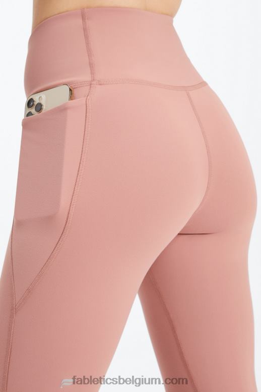roze kloof vrouwen oasis pureluxe hw gekruiste 7/8 legging Fabletics LH20J934