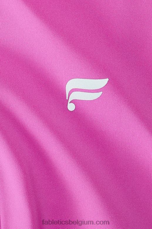roze ontsnapping/maagdenpalm vrouwen trinity motion365+ capri met hoge taille Fabletics LH20J993